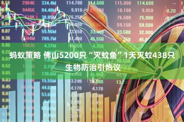 蚂蚁策略 佛山5200只“灭蚊鱼”1天灭蚊438只 生物防治引热议